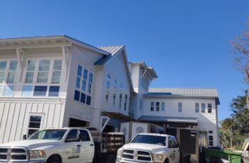 New home construction in TPC Sawgrass Ponte Vedra - spray foam insulation installation