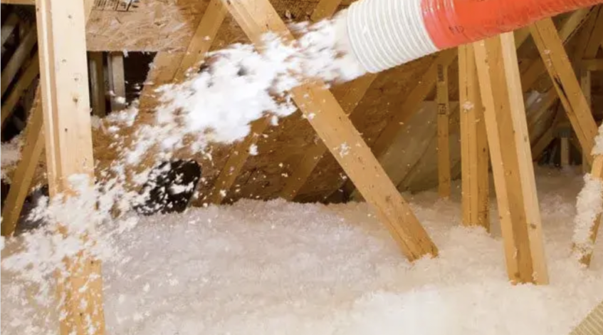 blown in fiberglass insulation for hot Florida attics and ceilings